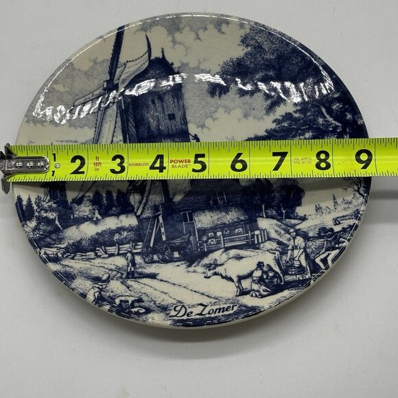 Delfts Blauw  Blue Holland Chemkefa Wall Plates 4 Four Seasons Set Of 3 RARE 9” - Picture 9 of 9